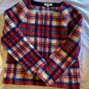 Madewell plaid sweater size xs Euc